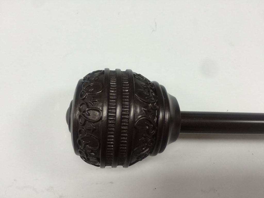 Brussels Decorative Curtain Rod Set 1/2"