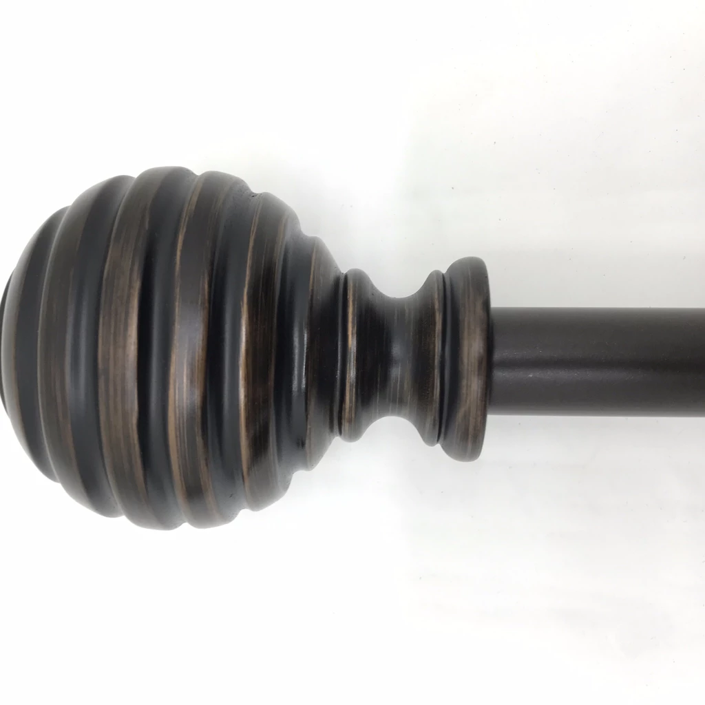 Empress Decorative Curtain Rod Set 3/4"